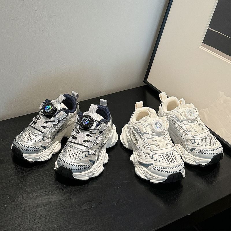 Arrival Swivel Buckle Children'S Shoes For Boys Lightweight Breathable Single Mesh Running Sneaker Shoes For Girls' Torre - Image 2