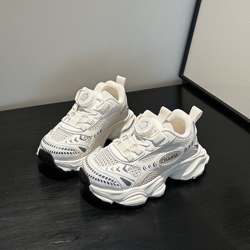 Arrival Swivel Buckle Children'S Shoes For Boys Lightweight Breathable Single Mesh Running Sneaker Shoes For Girls' Torre - Image 4