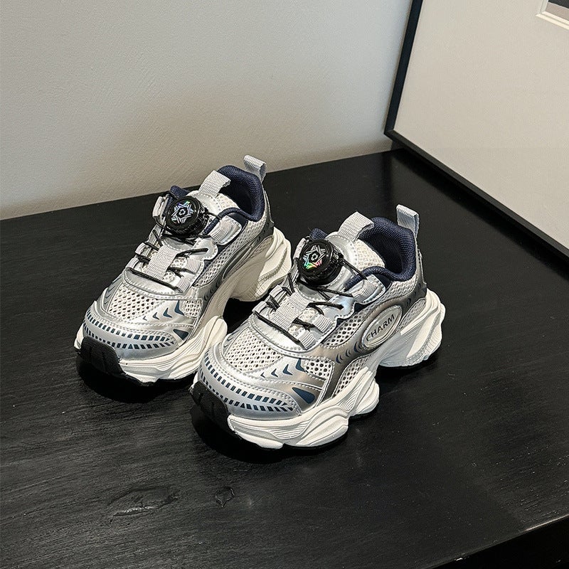 Arrival Swivel Buckle Children'S Shoes For Boys Lightweight Breathable Single Mesh Running Sneaker Shoes For Girls' Torre - Image 3