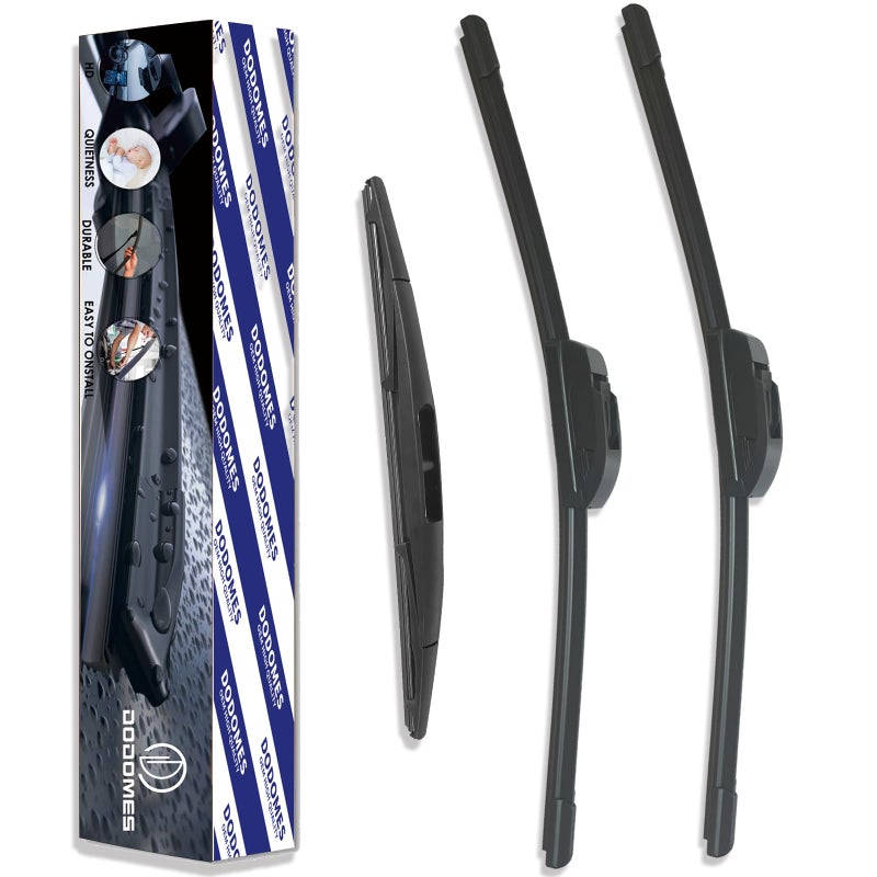 DODOMES 22 21 Windshield Wipers with 16 Rear Wiper Blade Sets Replacement for 20032009 Lexus GX470 Original Factory OEM Quality Pack of 3