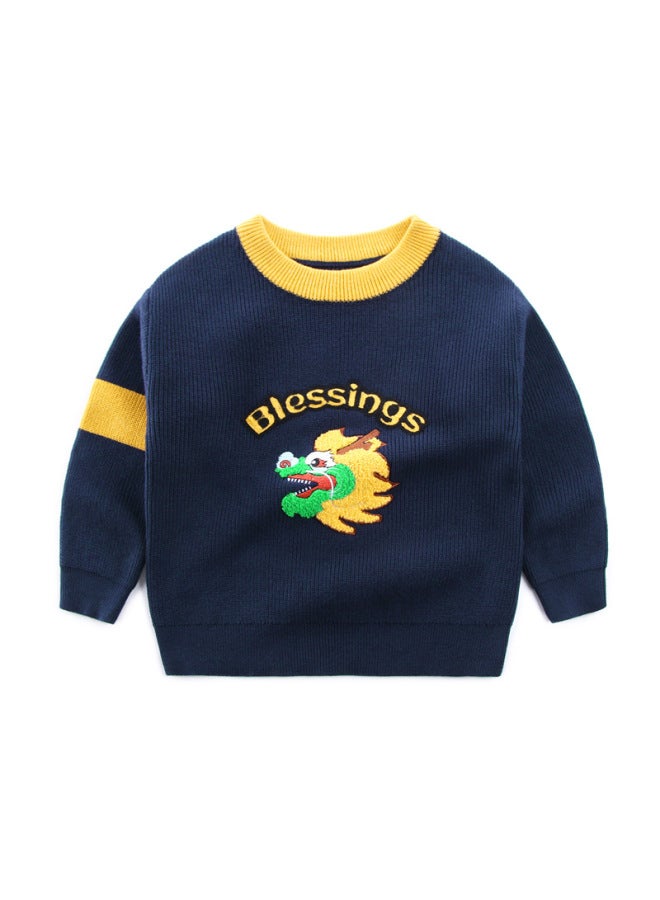 Years New Year Style Sweater Family Set Chinese New Year Outfit Premium Red Sweater Kids Knitwear Parent-child Matching Outfit Children