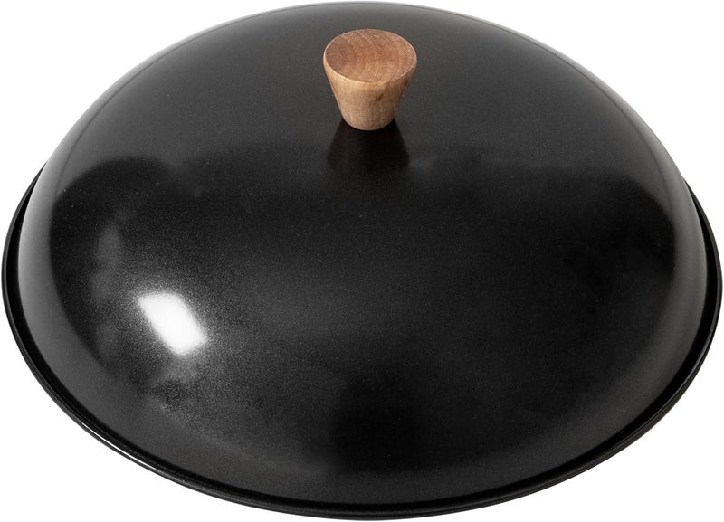 Joyce Chen 31-0066, 13.5-Inch Nonstick Steel Dome Lid for 14-Inch Wok Black - Image 1