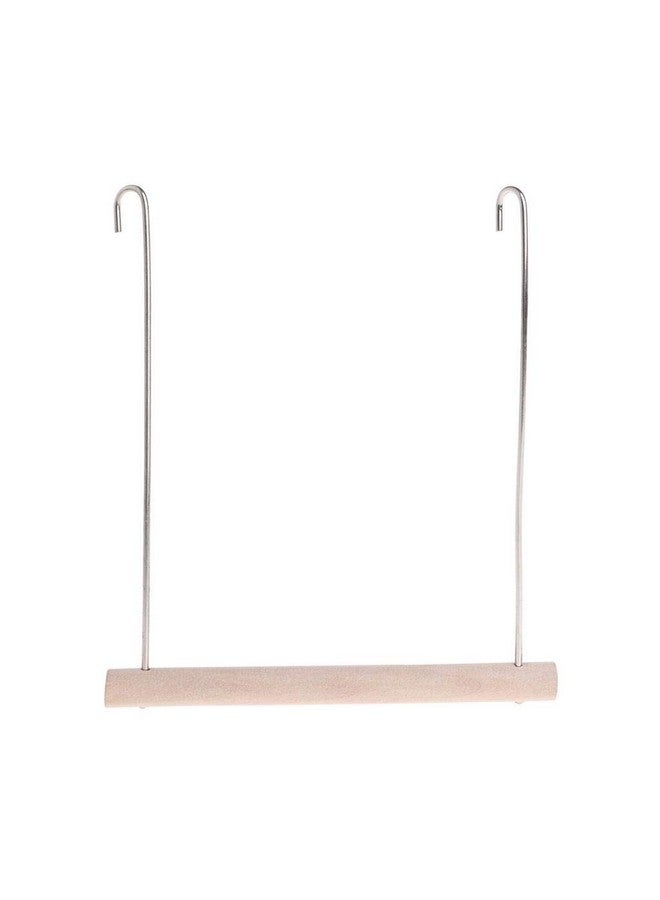 Western Era لعبة أرجوحة خشبية طبيعية مرحة من عصر الغرب، منصة معلقة، تسلق، أرجوحة تمرين للطيور (كبيرة) - Image 1