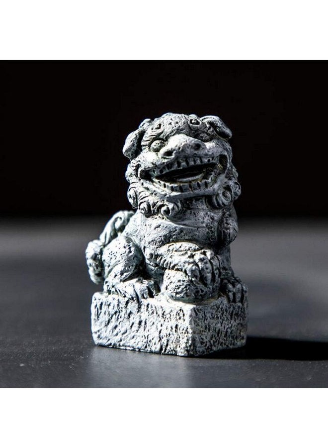 Smoothedo-Pets Fish Tank Decorations Aquarium Decoration Mini/Pair Size Ornaments Accessories Fish Hides Asian Garden FengShui Beast Dog Mini - Image 3