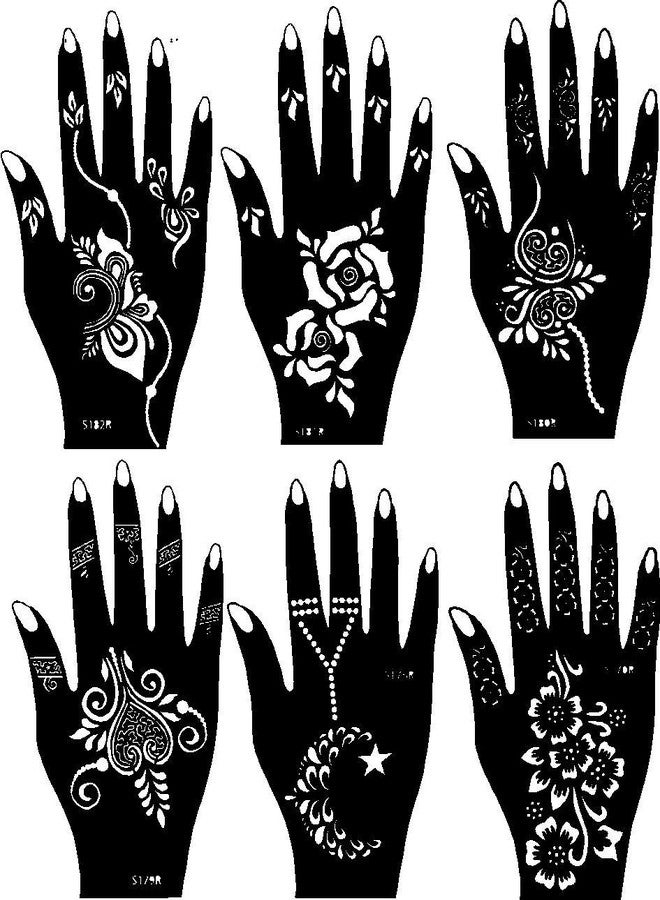 Ivana's Tatto Stencil for | Hand | Body | Face | Heena Art Temporary Tatto for Girls & Women, Design No. 1001 (T-1006) - Image 2