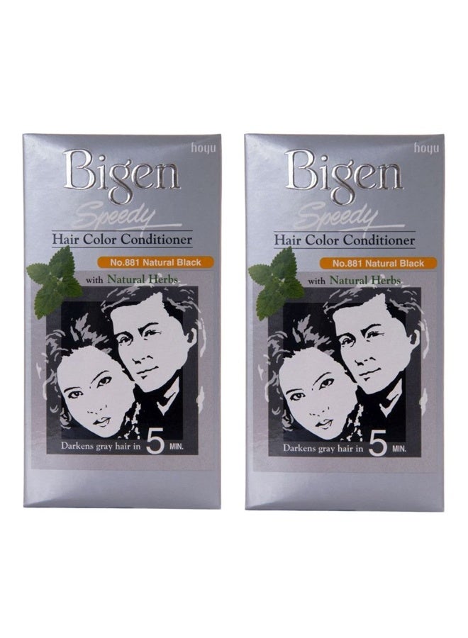 Bigen Speedy Hair Color , 881 Natural Black (pack of 2) - Image 1
