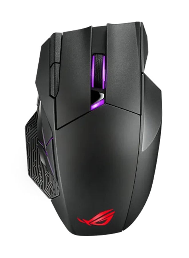 ASUS ROG Spatha X Wireless Gaming Mouse Magnetic Charging Stand, 12 Programmable Buttons, 19,000 DPI, Push-Fit Hot Swap Switch Sockets, ROG Micro Switches, ROG Paracord and Aura RGB Lighting - Image 2