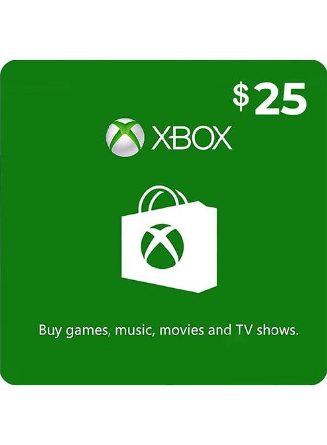 Xbox Live Gift Card -USA 25 USD