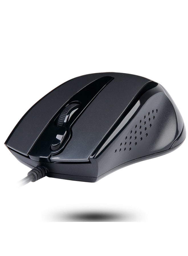 A4TECH A4tech N-500f Wired Mouse For Laptop And Desktop, Office And Home Use, Portable Mouse With One-click Screen Capture, Usb Interface, High-brightness Iron Gray - Image 3