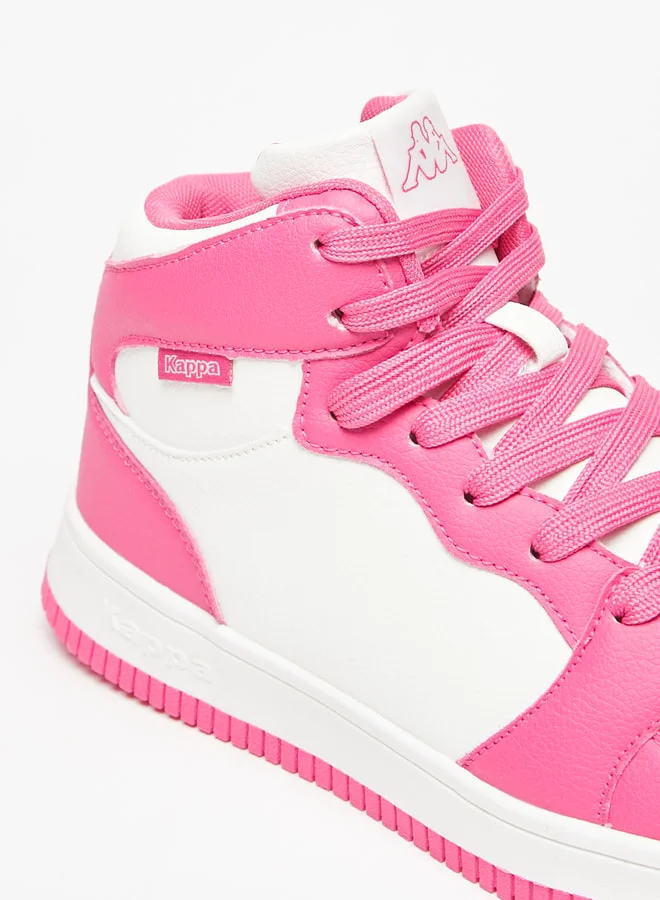 Kappa Women's Panelled High Top Lace-Up Low Top Sneakers