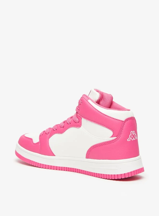 Kappa Women's Panelled High Top Lace-Up Low Top Sneakers