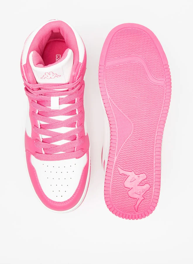 Kappa Women's Panelled High Top Lace-Up Low Top Sneakers