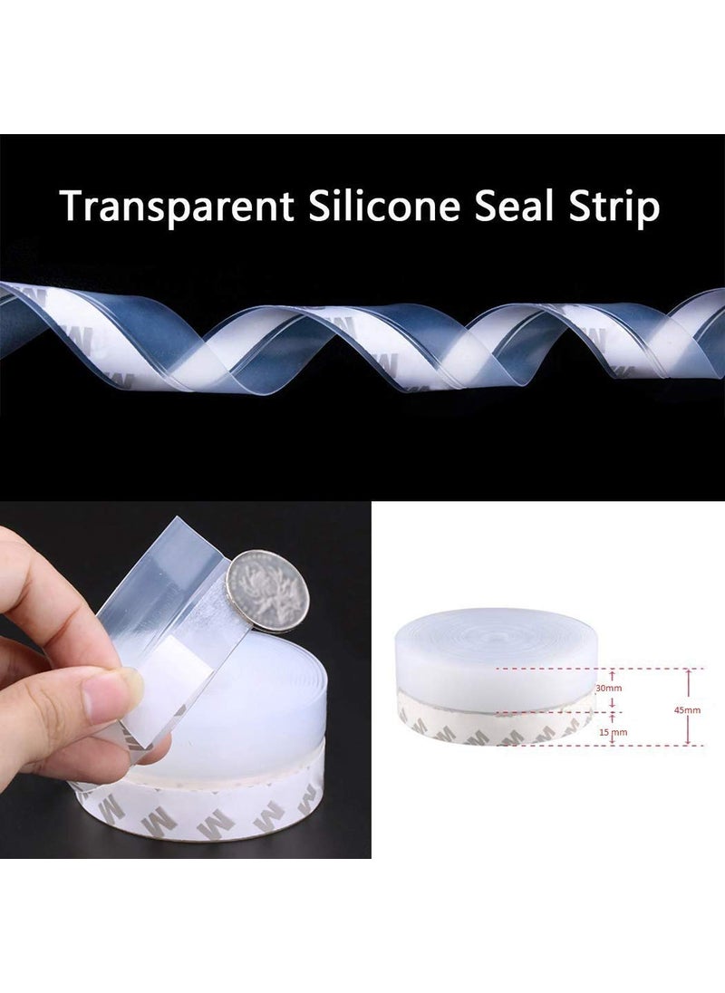 ISTARA ISTARA Window Seal Strip 1 Meter Door Tape for Seal and Window Sealing TapesRubber Door Tape for InsectsSound Proof and Stop air  - Image 4