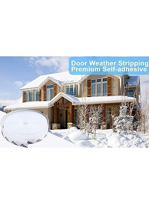 ISTARA ISTARA Window Seal Strip 1 Meter Door Tape for Seal and Window Sealing TapesRubber Door Tape for InsectsSound Proof and Stop air  - Image 5