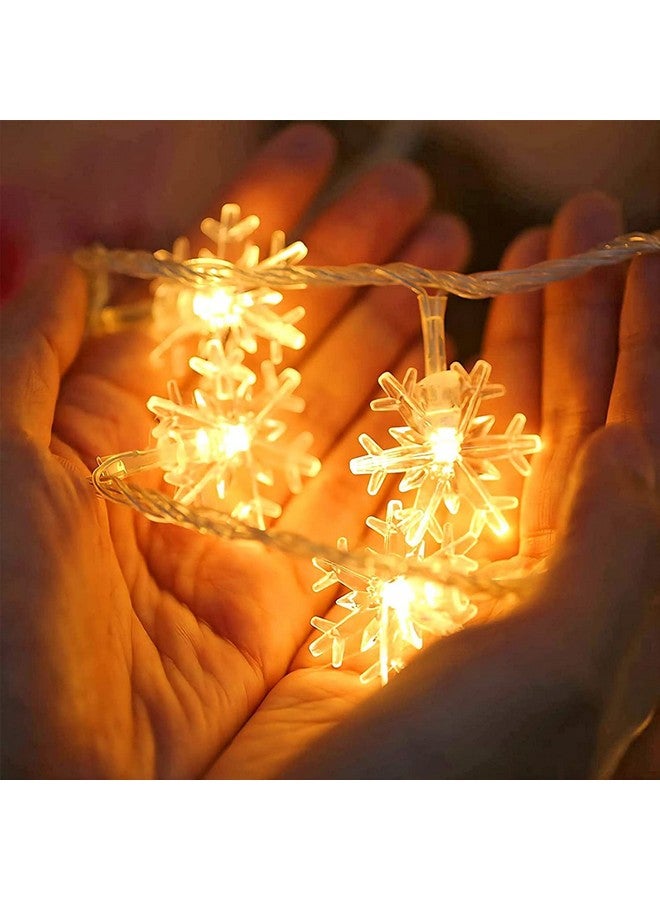 Party Propz Party Propz Snow Flake Led Lights for Decoration - 10 Led Lights for Home Decoration, Decorations Lights, Fairy Lights for Room, Series Decorative Lights  - Image 3