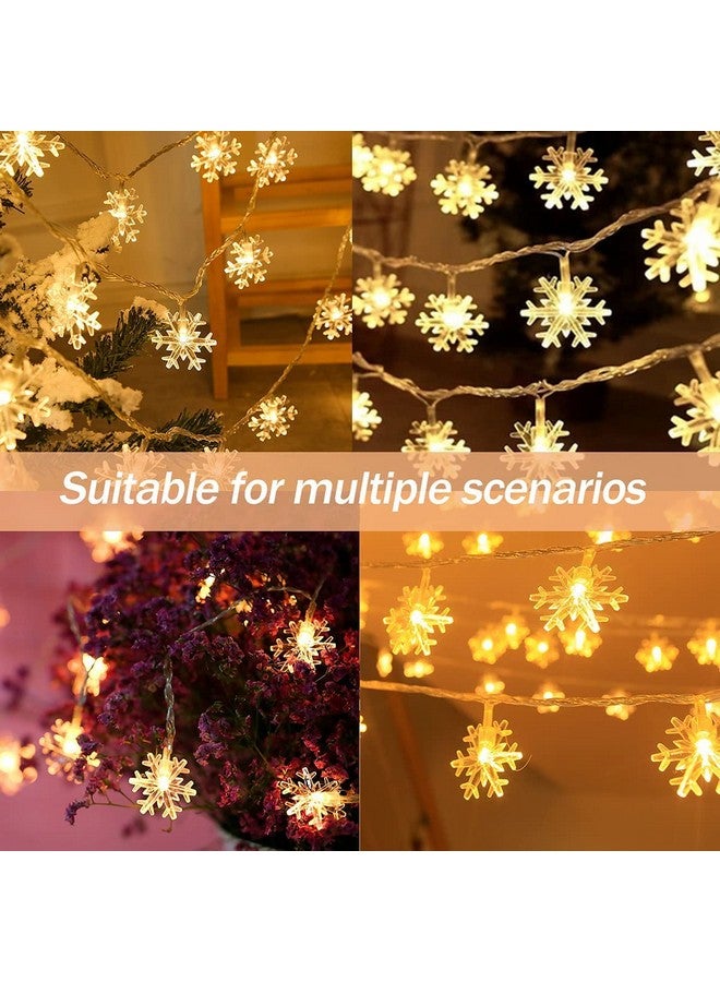 Party Propz Party Propz Snow Flake Led Lights for Decoration - 10 Led Lights for Home Decoration, Decorations Lights, Fairy Lights for Room, Series Decorative Lights  - Image 4