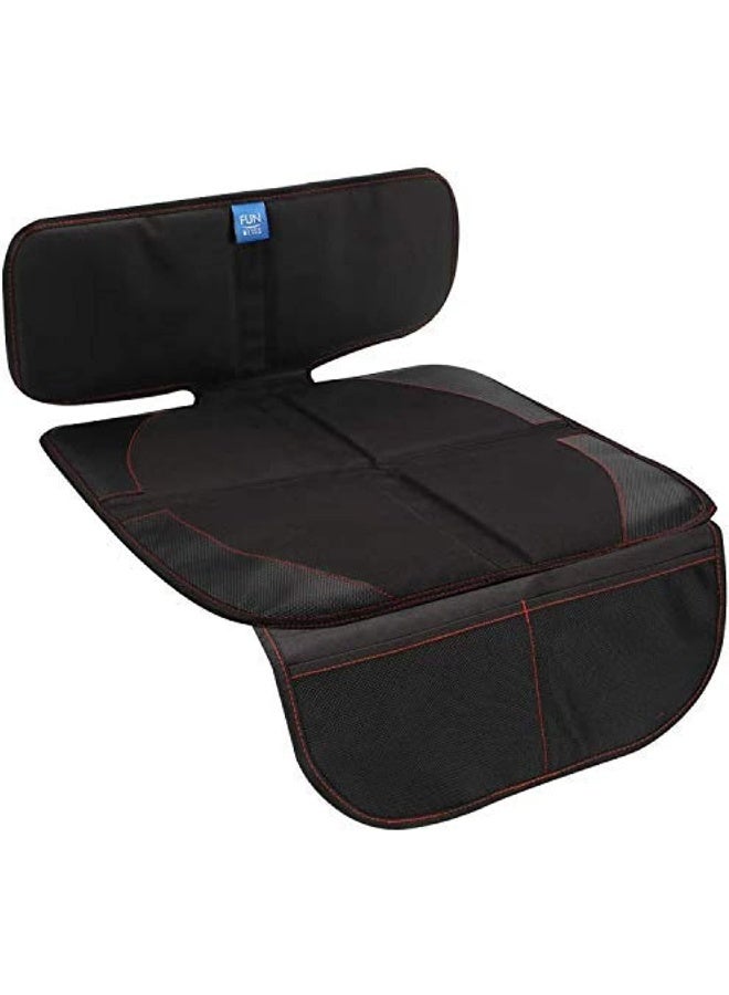 Funbliss Car Seat Protector for Baby Child Car Seats - Auto Seat Cover Mat for Under Carseat with Thickest - Image 1