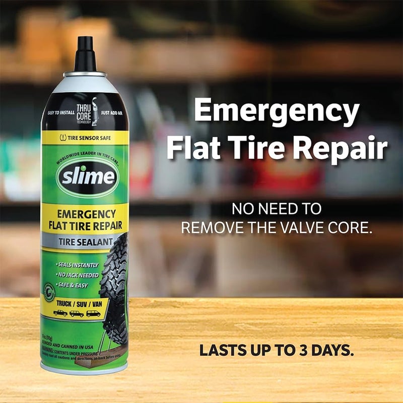 Slime 60187 Emergency Flat Tire Repair Sealant - 18oz - Image 2