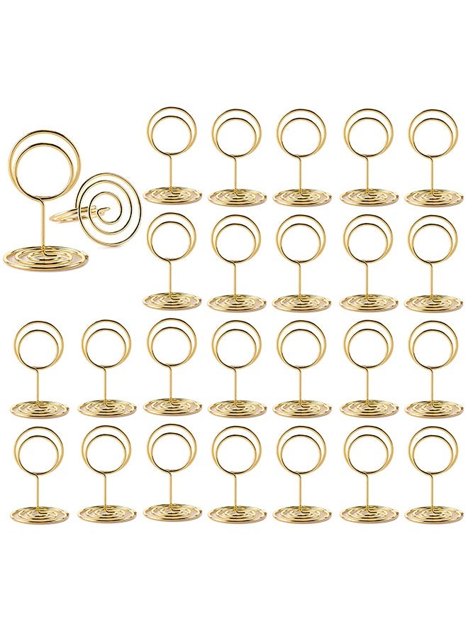 Peachjoy 26Pcs Table Number Holders, Place Card Holders, Wire Picture Holders, Small Table Card Holders, Photo Holders for Centerpieces, Wedding Reception, Party, Birthday (Gold) - Image 2