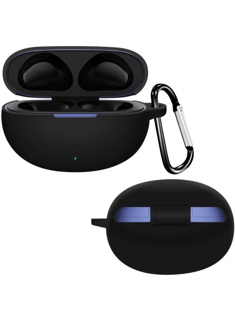 MHM Silicone Bluetooth earphone case for Realme Buds T110, shockproof, compatible with Realme Buds T110 Bluetooth earphones, black - Image 2