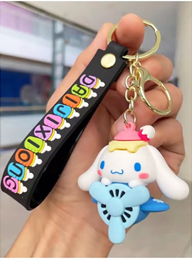 Cinnamon silicone keychain bag charm decorative accessories - Image 1