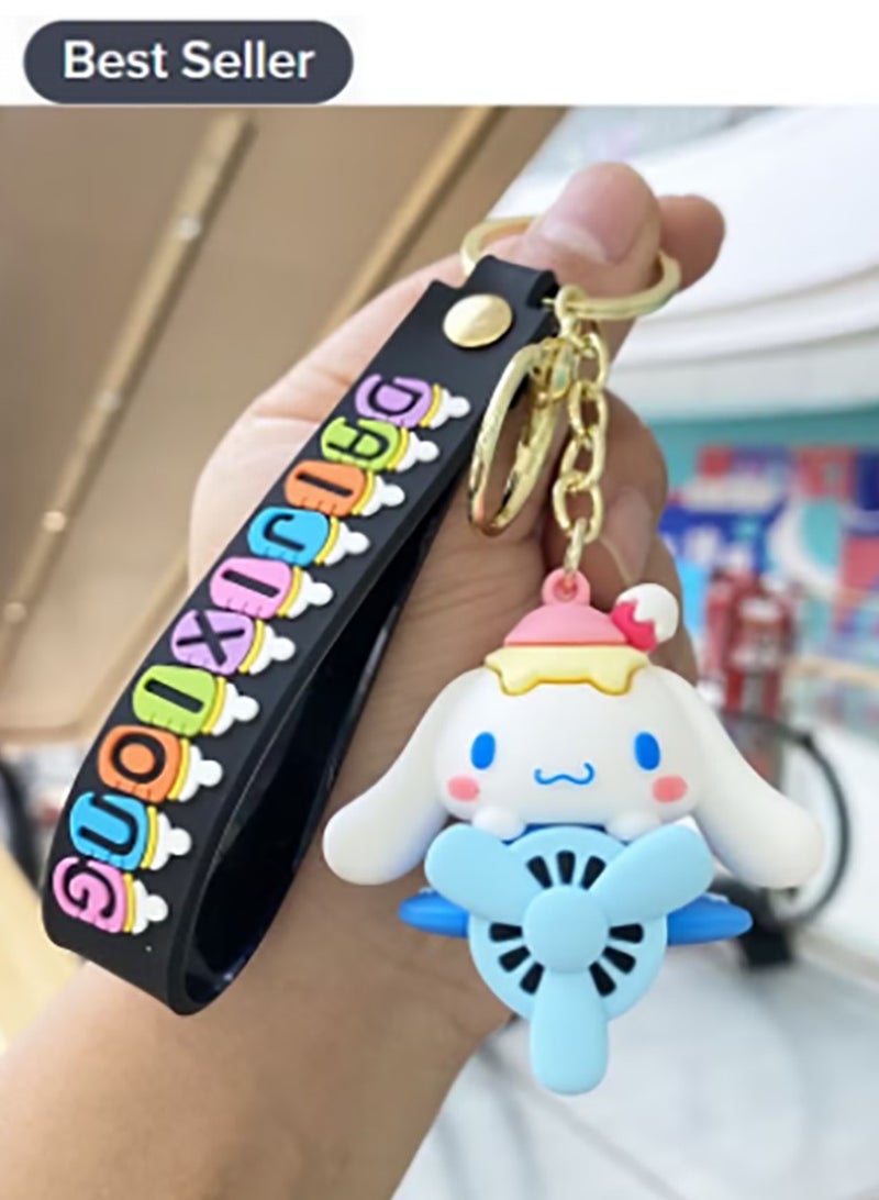 Cinnamon silicone keychain bag charm decorative accessories - Image 2