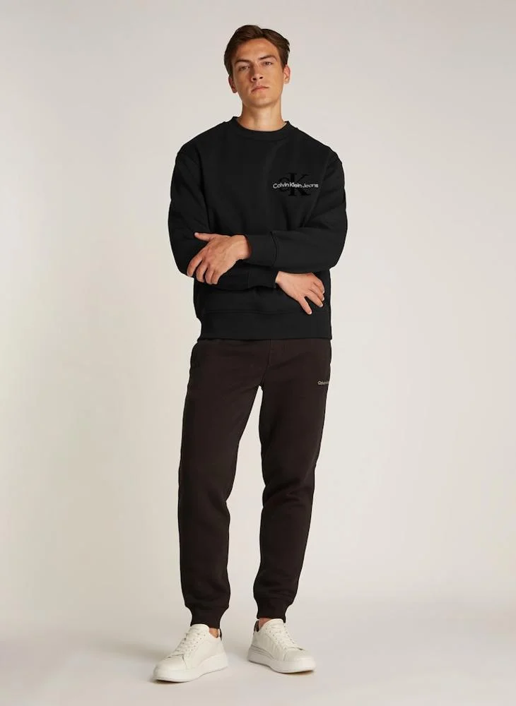 كالفن كلاين جينز Logo Print Crew Neck  Sweatshirt
