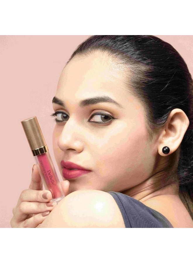 DeBelle مجموعة أحمر شفاه سائل مات طويل الأمد ومقاوم للماء من ماجيستيك - مجموعة من 6 | لمسة مات | تدوم حتى 7 ساعات | خالية من النقل | مقاوم للبقع والماء | خفيف الوزن | (عبوة من 6) 3.5 مل لكل منها - Image 3