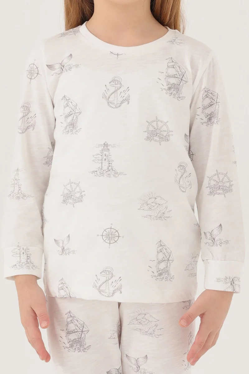 روليبولي Cream Pajama Set