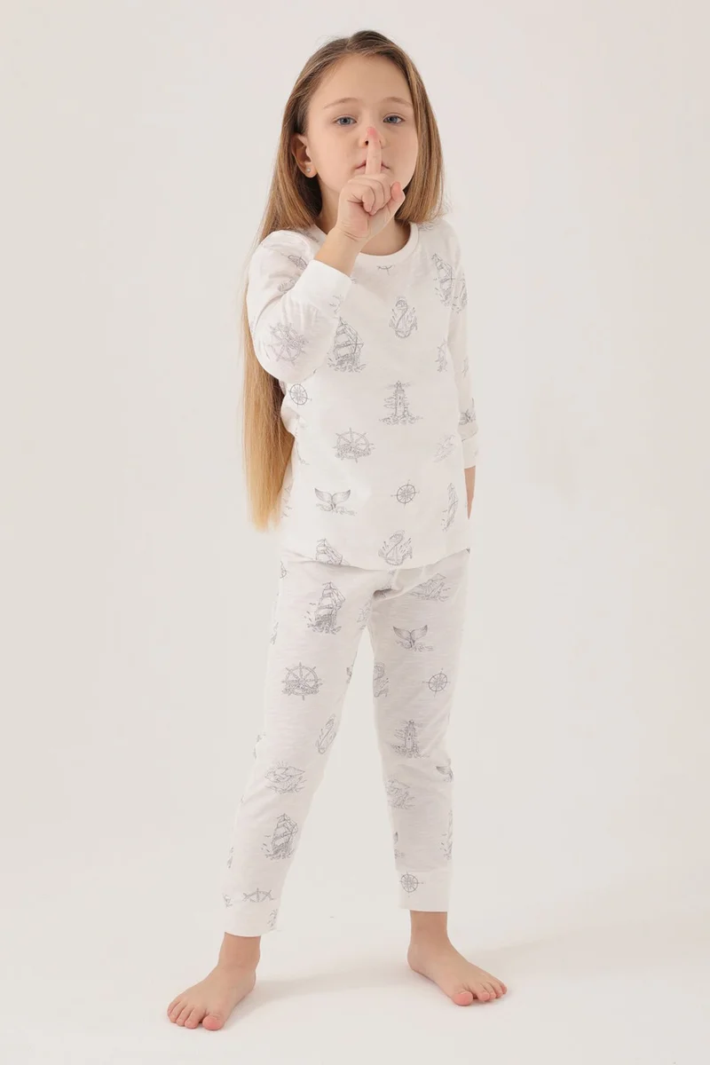 روليبولي Cream Pajama Set