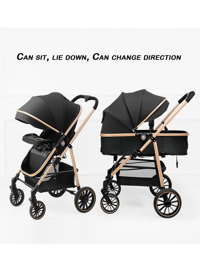 LO.BABY.VE 3-in-1 Baby Stroller Story, Infant Car Seat for Foldable To Sit and Lie Down Pram - Image 2