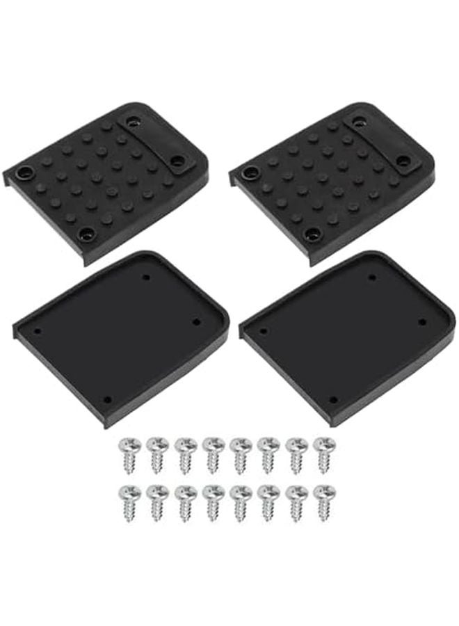 حشوات الجبس المتنقلة 4 قطع، حشوات مطاطية بديلة مضادة للانزلاق للسقالات ثلاثية القوائم في البناء - Image 1