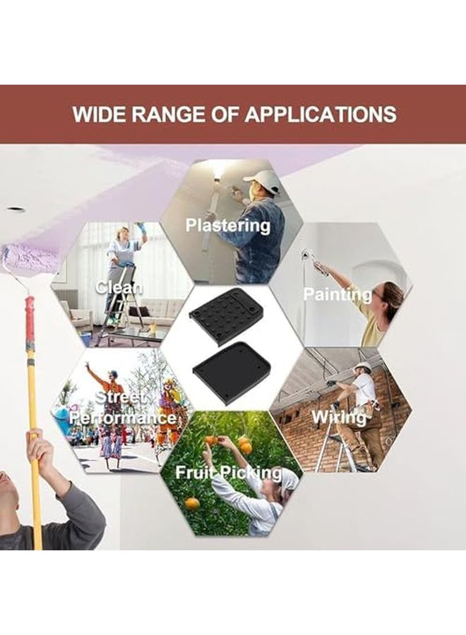 حشوات الجبس المتنقلة 4 قطع، حشوات مطاطية بديلة مضادة للانزلاق للسقالات ثلاثية القوائم في البناء - Image 4