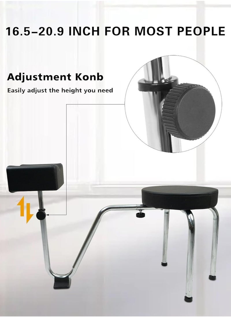 Meishida - Pedicure Stool Adjustable Stand Leather Foot Stool Chair Footrest for Beauty Salon Nail Shop - Image 1