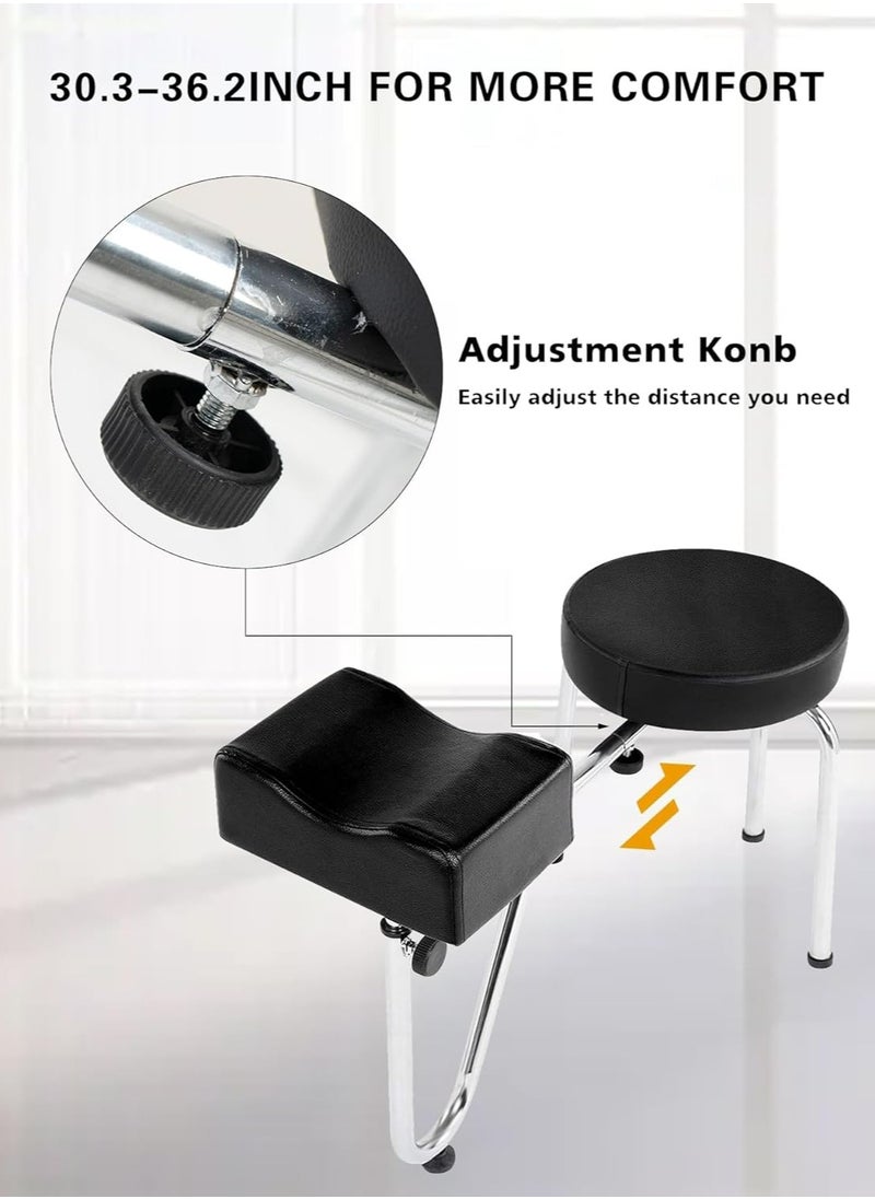 Meishida - Pedicure Stool Adjustable Stand Leather Foot Stool Chair Footrest for Beauty Salon Nail Shop - Image 1