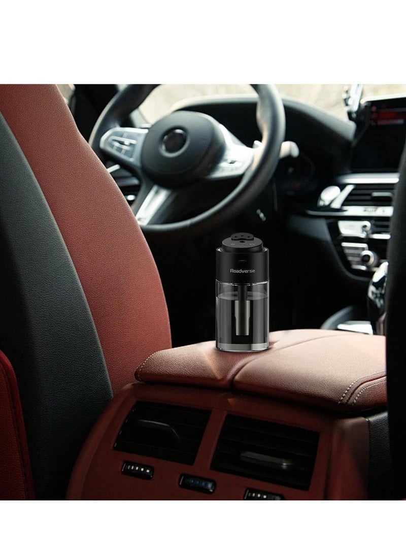 ROADVERSE Car Perfume Diffuser – Natural Air Freshener with Long-Lasting Fragrance, Smart Auto/Off Feature, Aromatherapy Scent Diffuser, Starry Projector Lamp for Car, Home, and Office – Compact Humidifier and Air Purifier - Image 2