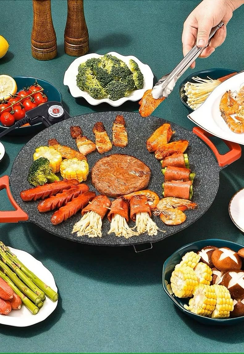 CLICKSWIFT Clickswift® 1 Pcs Portable Electric Tawa 35 Cm With Temperature Control Dosa, Roti, Chapati, Paratha Non-Stick Surface- Safe, Quick & Even Heating, 1500 Watts  - Image 5