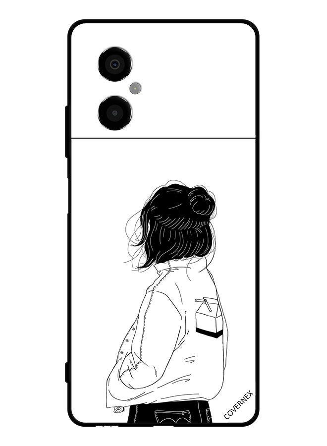 Covernex Protective Case Cover For Xiaomi Poco M4 5G Girl Think Very Deep - Image 1