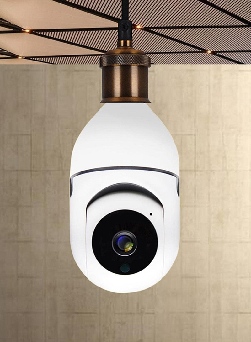 Generic Smart Bulb WiFi Camera: Home Surveillance IP Camera with Night Vision and Alarm - Image 1