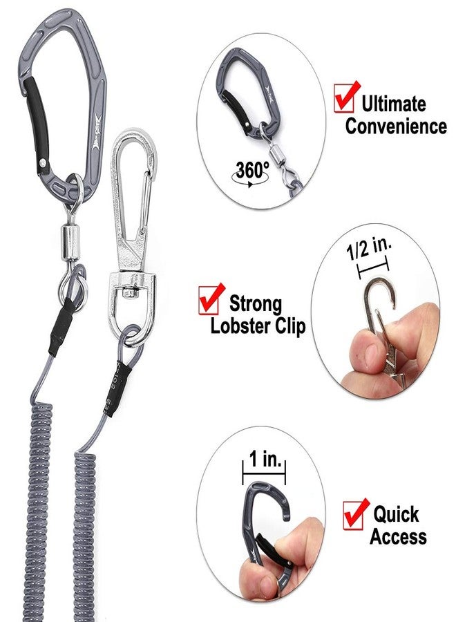 HERCULES Fishing Pole Tether, Kayak Paddle Leash, Heavy Duty Fishing Lanyard for Rods, Pliers, Boating, Paddles, Kayak (17.7" Plus) - Image 4