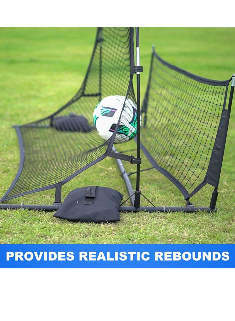 XiuWoo 2-in-1Portable Indoor & Outdoor Equipment Soccer Rebounder Trainer Net for Volley, Passing, and Solo Skills Enhancement - Image 2