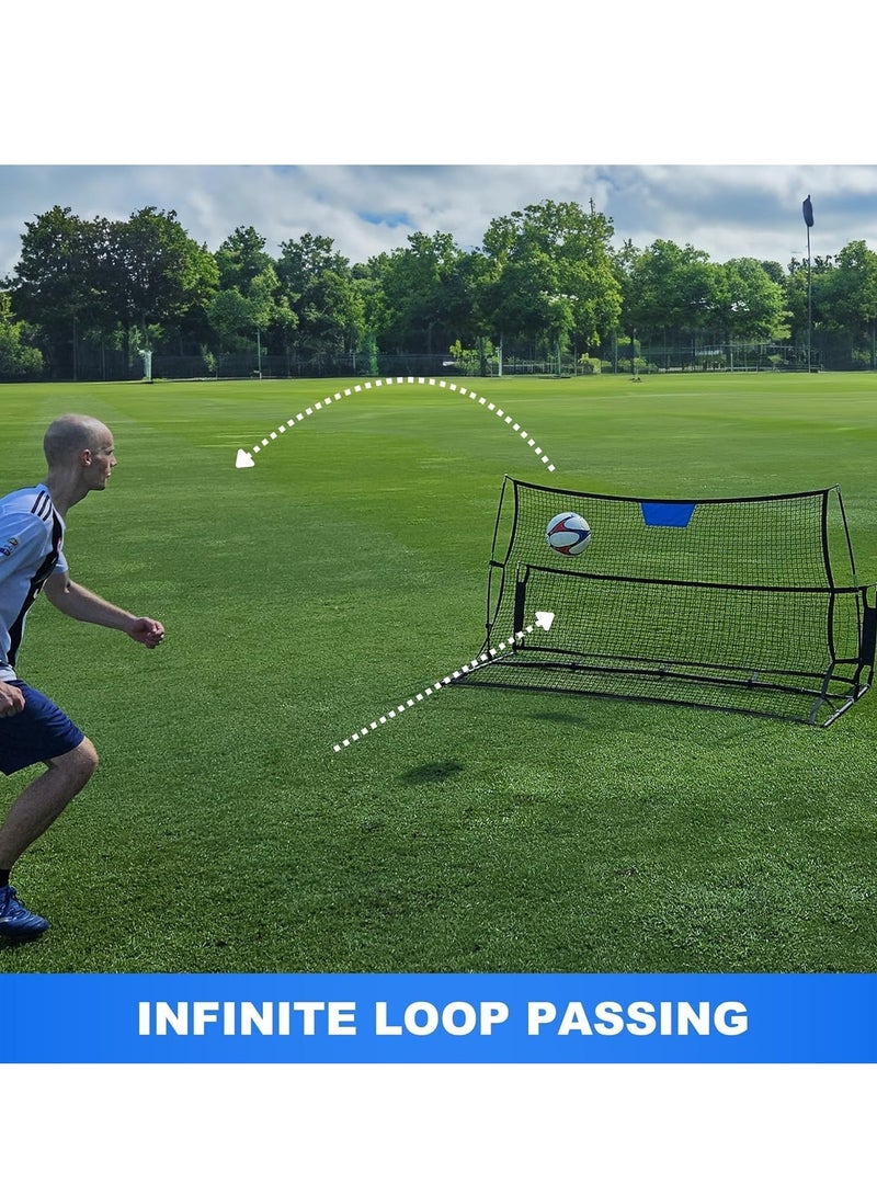 XiuWoo 2-in-1Portable Indoor & Outdoor Equipment Soccer Rebounder Trainer Net for Volley, Passing, and Solo Skills Enhancement - Image 4