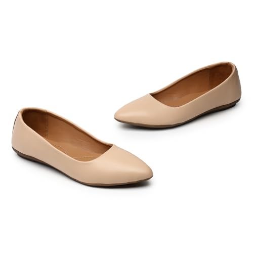 YUKI Comfortable Slip-On Belly Flats Stylish, Lightweight, Casual & Formal Wear Belly for Women Beige - Image 4