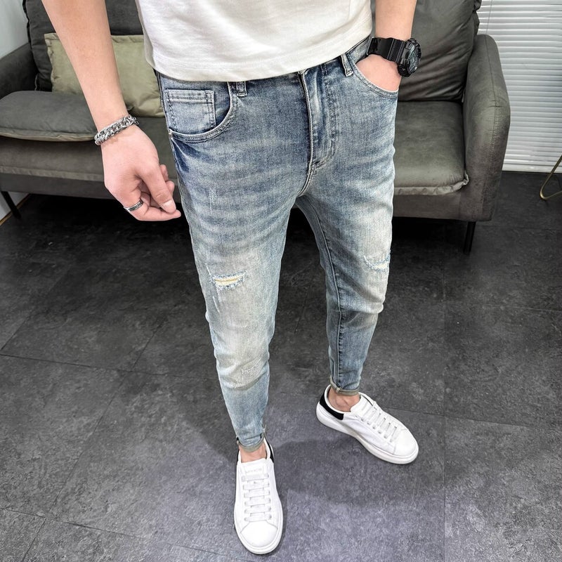 Unisex Casual Daily Denim Jeans - Image 4