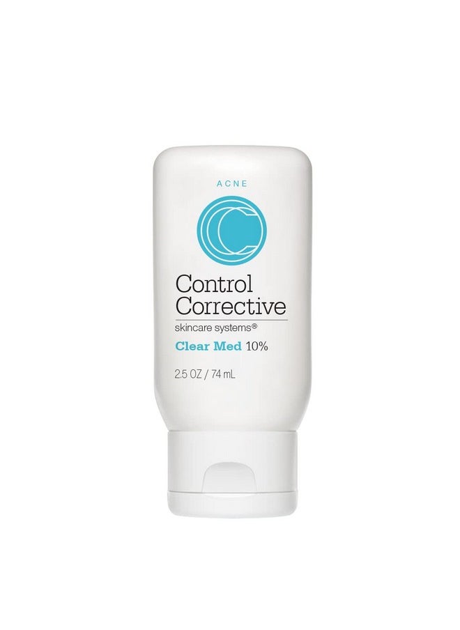 CONTROL CORRECTIVE SKIN CARE SYSTEMS Control Corrective Clear Med 10% Acne Treatment Lotion 2.5 Oz Kills Acne Bacteria Helps Clear & Control Breakouts Benzoyl Peroxide 3% Sulfur To Improve Efficacy And Dry Up Blemishes Penetrates  - Image 1
