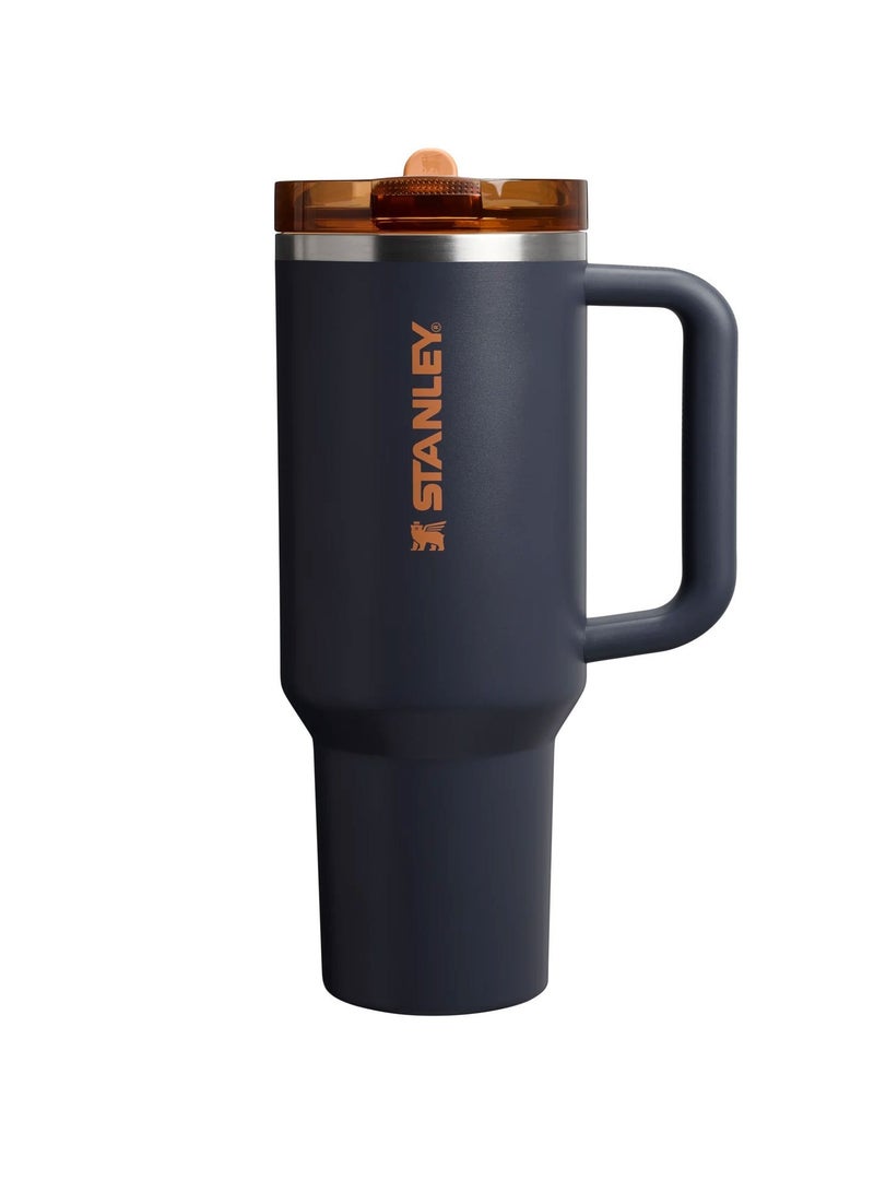 Stanley Quencher, Lightweight And Portable Thermal Coffee Mug, Leak Proof Durable Water Cup, Easy To Clean Stainless Steel Insulated Tumbler For Beverages, (1pc, Navy Blue)