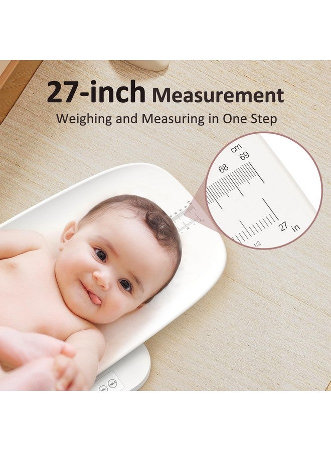 GROWNSY Baby Scale, Multifunctional Baby Weight Scale, Pet Scale for Puppy, Cat, Adult Scale Up to 330lbs, Accurate Digital Scale with Hold Function, 27-inch Height Measurement, 5 Units, LED Screen  - Image 2