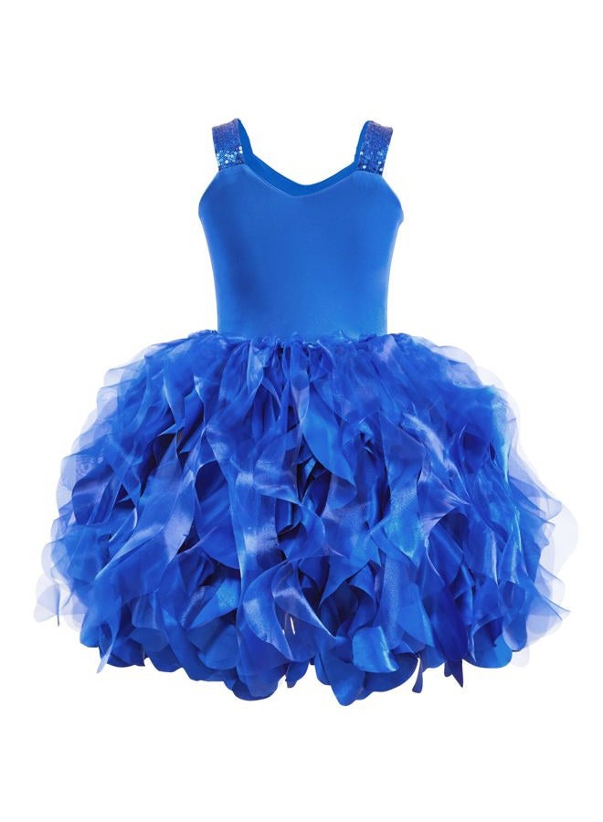 Suppromo Girls Royal Blue Tutu Dress for Kids Birthday Party Sparkly Sequin Tulle Fairy Princess Dress for Baby Girls Prom Sneaker Ball Gown Outfit 6T - Image 5