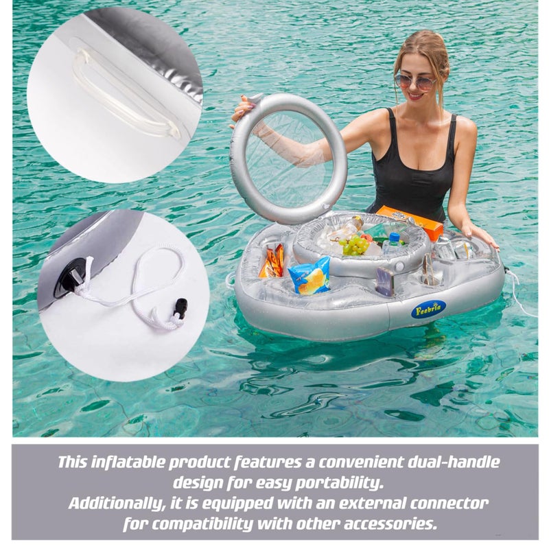 FEEBRIA Pool Cooler,Floating Cooler,Inflatable Cooler for Swimming, Boating, Tubing, Bbq's and More - Image 2