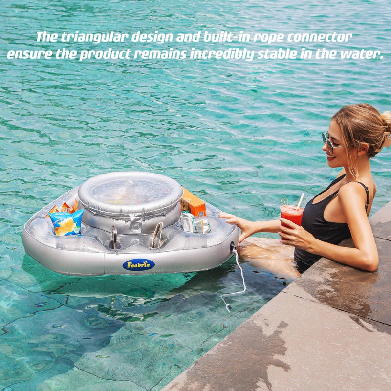 FEEBRIA Pool Cooler,Floating Cooler,Inflatable Cooler for Swimming, Boating, Tubing, Bbq's and More - Image 5